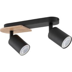 TK Lighting Cover Deckenlampe 2x10 W schwarz 4674