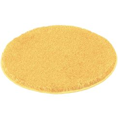 Kleine Wolke Relax Badezimmerteppich 100x100 cm rund gelb 5405553521