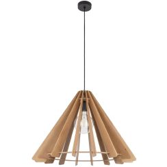 TK Lighting Eris Pendelleuchte 1x15 W braun 6586