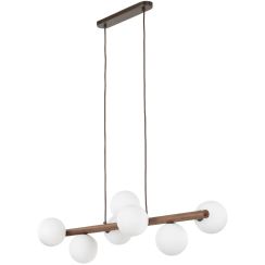 TK Lighting Estera Pendelleuchte x8 W holz 10272