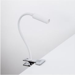 TK Lighting Lagos Tischlampe 1x6 W weiß-chrom 16024