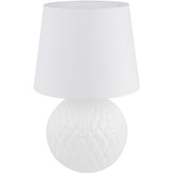 TK Lighting Santana Tischlampe 1x15 W weiß 16046