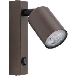 TK Lighting Top Wandleuchte 1x10 W braun 4872