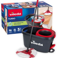 Vileda Turbo Mit Eimer und Stock wischen 163422