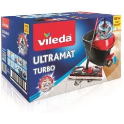 Vileda Ultramax Turbo Mit Eimer und Stock wischen 163425