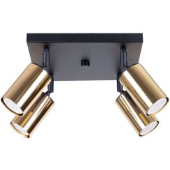 Sollux Lighting Winx Deckenlampe 4x10 W schwarz-gold SL.1386