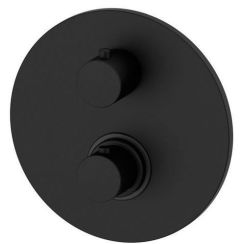 Paffoni Light badewannen- und duscharmatur Unterputz mit Thermostat schwarz LIQ018NO