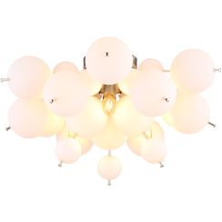 Globo Lighting Udo Deckenlampe 3x25 W weiß-nickel 15633DO