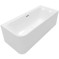 Villeroy & Boch Loop & Friends Wandmontierte Badewanne 180x80 cm rechteckig weiß UBA180LSF9CR00V-01