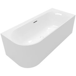 Villeroy & Boch Loop & Friends Wandmontierte Badewanne 180x80 cm oval weiß UBA180LOF9CR00V-01