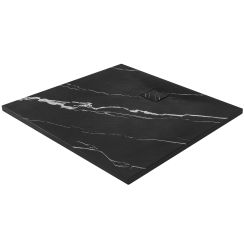 Rea Magnum Quadratische Duschwanne 90x90 cm schwarz REA-K7008