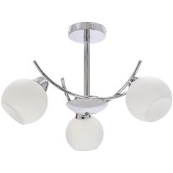 Candellux Amos Deckenlampe 3x40 W weiß-chrom 33-34991