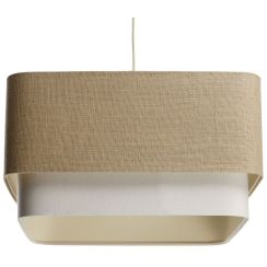 BPS Koncept Kwadro duo Pendelleuchte 1x60 W beige KWD-001