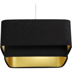 BPS Koncept Kwadro Duo Sue Pendelleuchte 1x60 W schwarz-gold KWD-019