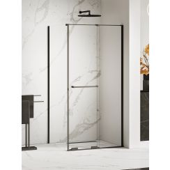 New Trendy Smart Black Dusche 120x120 cm quadratisch schwarz Matte/durchsichtiges Glas EXK-6653