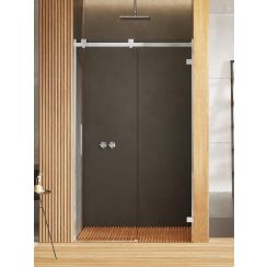 New Trendy Softi X Duschtüren 130 cm Schiebe- chrom Glanz/durchsichtiges Glas EXK-5254