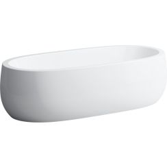 Laufen Alessi One Freistehende Badewanne 183x87 cm oval weiß H2459720006251