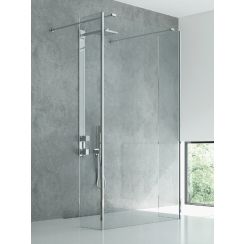 New Trendy New Modus Begehbare Duschwand 130 cm chrom Glanz/durchsichtiges Glas EXK-5502