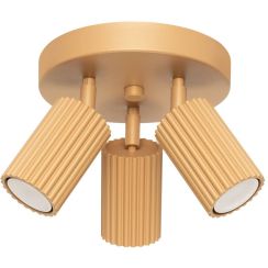 Sollux Lighting Karbon Deckenlampe 3x10 W gold SL.1563