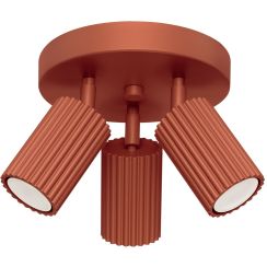 Sollux Lighting Karbon Deckenlampe 3x10 W rot SL.1639