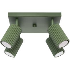 Sollux Lighting Karbon Deckenlampe 4x10 W grün SL.1621