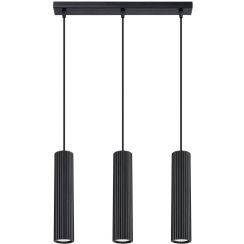 Sollux Lighting Karbon Pendelleuchte 3x10 W schwarz SL.1575