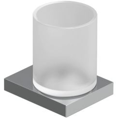 Kludi Vela C Zahnputzbecher weiß-chrom 3197505