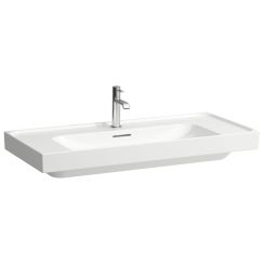 Laufen Meda Waschbecken 100x46 cm rechteckig Klassisch-Möbel weiß glanz H8101194001041
