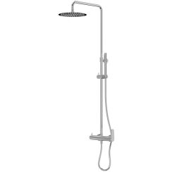 LaVita Cetus Duschset Wandmontage mit Regenbrause chrom 5900378341932