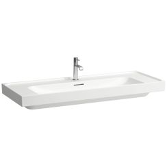 Laufen Meda Waschbecken 120x46 cm rechteckig Klassisch-Möbel weiß glanz H8141110001041