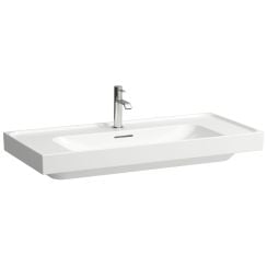 Laufen Meda Waschbecken 100x46 cm rechteckig Klassisch-Möbel weiß glanz H8101190001041