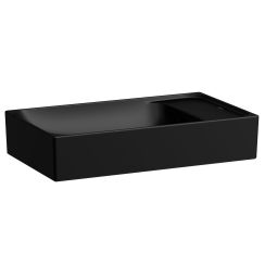 Laufen Meda Waschbecken 60x35 cm rechteckig Aufsatzwaschbecken schwarz matte H8121137161091