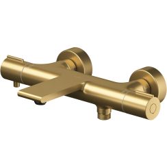 Cersanit Virgo badewannen- und duscharmatur Wand mit Thermostat gold S951-868