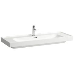 Laufen Meda Waschbecken 120x46 cm rechteckig Klassisch-Möbel weiß matte H8141117571091