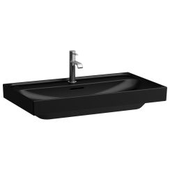 Laufen Meda Waschbecken 80x46 cm rechteckig Klassisch schwarz matte H8161177161091
