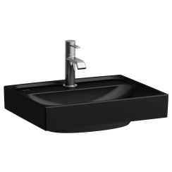 Laufen Meda Waschbecken 45x35 cm rechteckig Klassisch-Möbel schwarz H8151117161041