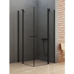 New Trendy New Soleo Black Dusche 120x90 cm rechteckig schwarz Matte/durchsichtiges Glas K-0555