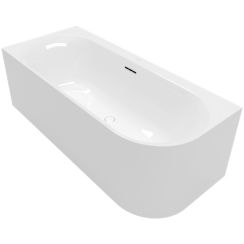 Villeroy & Boch Loop & Friends Wandmontierte Badewanne 180x80 cm oval weiß UBA180LOF9CL00V-01