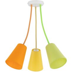 TK Lighting Wire Colour Pendelleuchte 3x15 W mehrfarbig 2106