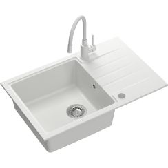 Quadron Peter waschbecken mit wasserhahn weiß/weiß HCQP7850BIK_3323503WHM