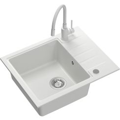 Quadron Peter waschbecken mit wasserhahn weiß/weiß HCQP6250BIK_3323503WHM
