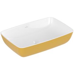 Villeroy & Boch Artis umywalka 58x38,5 cm prostokątna nablatowa biały połysk/indian summer 417258BCW9