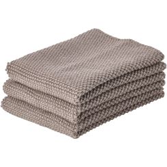 Zone Denmark Handtuchset 27x27 cm Baumwolle grau 331242