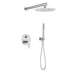 Invena Alonia Duschset Unterputz mit Regenbrause chrom BS-70-001