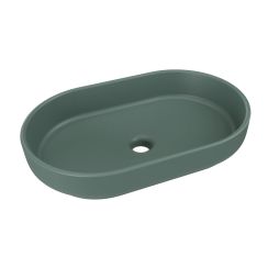 Comad River 2 Waschbecken 55x35 cm oval Aufsatzwaschbecken grün RIVER 2 FOREST GREEN MATT UN 55 ( E-6594 )