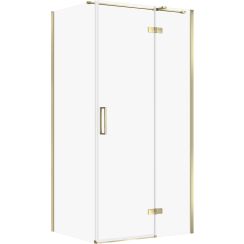 Cersanit City Dusche 100x80 cm rechteckig gold Glanz/durchsichtiges Glas S584-098