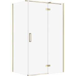 Cersanit City Dusche 120x90 cm rechteckig gold Glanz/durchsichtiges Glas S584-092