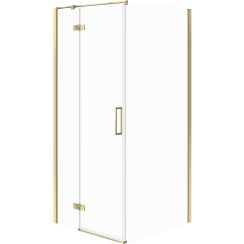 Cersanit City Dusche 80x80 cm quadratisch gold Glanz/durchsichtiges Glas S584-110