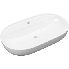 Excellent Jima Waschbecken 71x40 cm oval Aufsatzwaschbecken weiß CEAC.2002.710.WH
