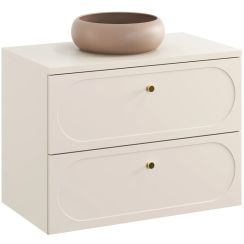 Set Kabinett Comad Donna Sand DONNA SAND 82-80-46-2S, Waschbecken Comad Wiki UN-WIKI-MC, SAND 89-80-46 M